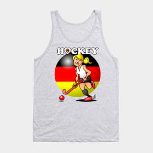 Hockey lady of the German field hockey team. Tank Top